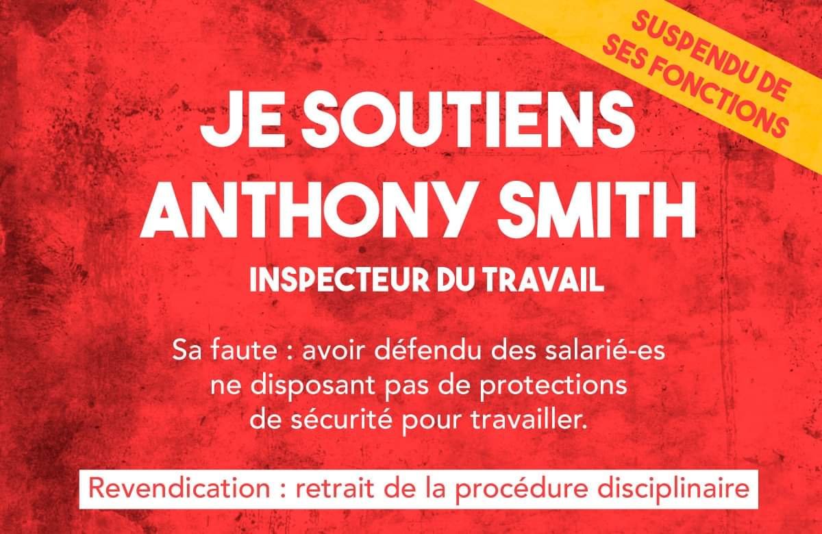 [Communiqué de presse] Un inspecteur du travail mis à pied pour avoir rempli son devoir !