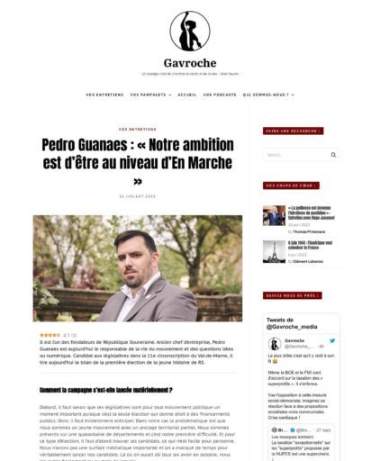 Pedro Guanaes : « Notre ambition est d’être au niveau d’En Marche »